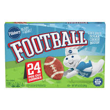 Slightly flatten the top of each cookie with the bottom of a glass that you've dipped in sugar. Save On Pillsbury Ready To Bake Football Cutout Sugar Cookies 24 Ct Order Online Delivery Stop Shop
