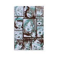 Amazon.com: Nuisx Ahegao Faces Anime Pop Art Comic Collection Art Printing  Print Posters Poster Canvas Wall Art Print Decorative Painting Artwork  08x12inch(20x30cm): Posters & Prints