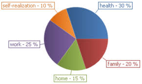 Pie Chart Illustrating Importance Of Life Themes Download