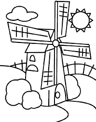 However, some of you may want to buy a larger book of adult coloring pages in order to avoid the cost of printing out your own pages. Windmill Coloring Pages Coloring Home