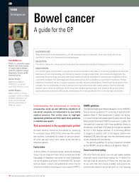 Bleeding from your bottom or blood in your bowel movements, even if only occasional a change in bowel habits for longer than two weeks, such as: Https Www Racgp Org Au Afpbackissues 2006 200604 200604mcmurick Pdf