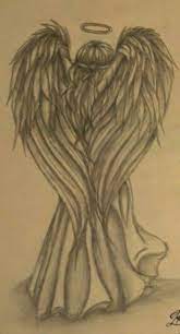 Pin By Asmis On Ink Me Angel Drawing Angel Painting Angel Sketch