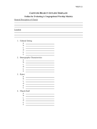 Read this article to find more about how to complete a capstone project step by step. Capstone Project Outline Template