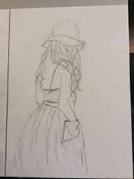 First Sketch Girl Sketches Drawings Female Sketch