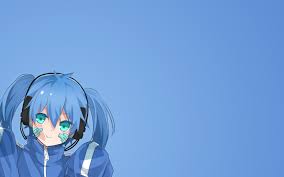 Feel free to share with your friends and family. Blauer Hintergrund Des Anime Madchens Einfache Anime Wallpaper 1920x1200 Wallpapertip