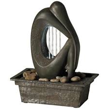 Modern Silhouette 10 High Led Tabletop Fountain V8011 Lamps Plus Tabletop Fountain Tabletop Water Fountain Concrete Fountain Diy