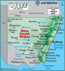 Population grew by 1.1% over the preceding year, lower than the national rate of 1.5%. New South Wales Map Geography Of New South Wales Map Of New South Wales Worldatlas Com