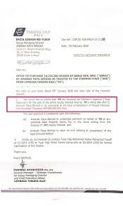 Royal Commission Rci Needs To Be Established Immediately To Investigate The Sale Of 50 Of Th S Abraj At Just Rm100 000 In 2020 Confirmation Letter History Of Malaysia Government