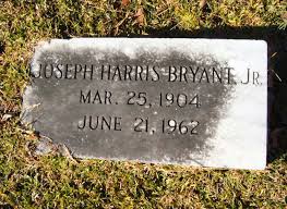 Joseph Harris Bryant Jr. (1904-1962): homenaje de Find a Grave