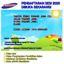 Contact tabika kemas puah 2019 on messenger. Pendaftaran 2020 Dibuka Sekarang Tabika Kemas Padang Jawa Facebook