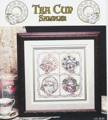People who are beginners at cross stitching often have to decide between two types of kits: Tea Cup Sampler Counted Cross Stitch Pattern