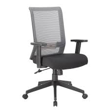 My desk chair was old and not comfortable, so i tried his and decided to get one. Boss Office Products Grey Executive Mesh Back Desk Chair Adj Arms B6566gy Bk The Home Depot