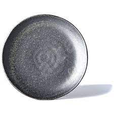 Carlo ernesto valente opens a coffee machine factory in milan: Made In Japan Bb Black Shallow Plate With Irregular Rim 24cm Black Plate Alzashop Com