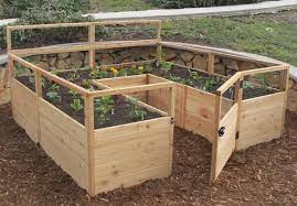 Learn how to build a fence with this collection of 30 diy cheap fence ideas. Olt Raised Cedar Garden Bed 8 X8 8 X12 Or 8 X16 With Deer Fence Op World Of Greenhouses