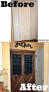 Diy Barn Doors Before And After Home Decor Projects Diy Projects Kitchen Decor Diy Bifold Doors K Living Room Remodel Room Remodeling Diy Barn Door