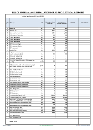 When a contract has been entered into, to provide a priced bill of quantities for use in the periodic valuation of works executed. 48 Free Bill Of Material Templates Excel Word á… Templatelab