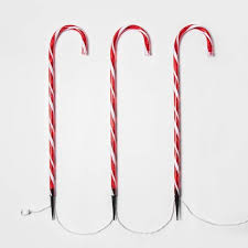 3.8 из 5 звездоч., исходя из 56 оценки(ок) товара(56). 3ct 28in Candy Cane Path Lights Wondershop Target