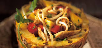 Salade Exotique Au Poulet Et A L Ananas Ricardo Recipe Recipes Pineapple Salad Recipes Food