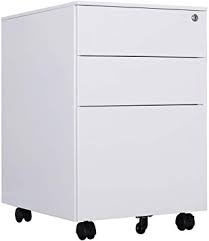 This rolling cart drawer organizer from homcom makes a great asset for the home or office. Rolling File Cabinet With Lock For Home Office Greatmeet Metal Mobile 3 Drawer Filing Cabinet Home Kitchen Mobile File Cabinets