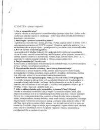 Skripte Za Majstorski Ispit Kozmeticara Ispitna Pitanja I Odgovori