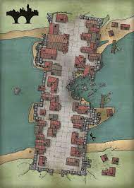 Damaged River Bridge N S Village Farmland 193 Fantasy City Map Fantasy World Map Dungeon Maps