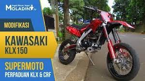 20 gambar modifikasi motor yamaha vixion terbaru. Modifikasi Kawasaki Klx 150 Supermoto Perpaduan Klx Crf Youtube
