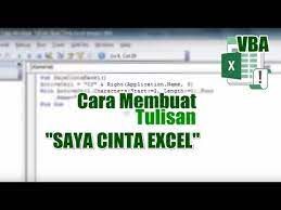 We have 41 free excel vector logos, logo templates and icons. Cara Membuat Tulisan Saya Cinta Excel Dengan Vba Youtube