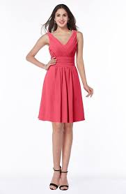 Bridesmaid Dresses Guava Color Vestidos Vestido De Festa Look