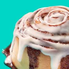 Big cinnamon roll with icing