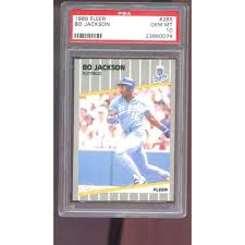 Most valuable bo jackson cards. 1989 Fleer 285 Bo Jackson Psa 10 Graded Baseball Card Gem Mint Mlb Royals