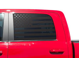 Matte Black American Flag Window Decal Ram 1500 Pin By Taryn Scott On Trucks Toyota Tacoma Accessories Truck Accesories Tacoma Accessories