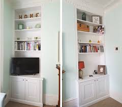 It fits with other rooms to build a whole japanese house. How We Making Our Alcove Cupboards With Bookshelves Jv Carpentry