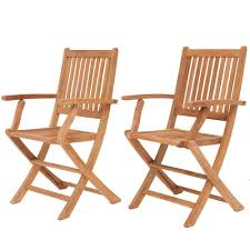 249 99 International Home Miami London 2 Piece Teak Folding Armchair Set Outdoor Folding Chairs Patio Dining Chairs Teak Dining Chairs