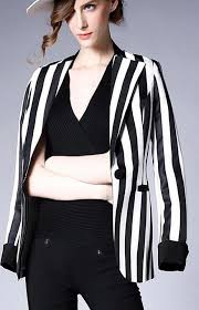Black And White Striped Blazer Plus Size 50 Trends You May Have Missed About Black And White Striped Blazer Womens Striped Blazer Outfit Striped Blazer Blazers For Women