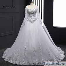 Bestsellinglover Best Dresses Aliexpress Russia Germany Amazon Long Sleeve Bridal Gown Sweetheart Wedding Dress Wedding Dresses Beaded
