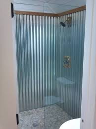 Find ideas and inspiration for galvanized corrugated metal bathroom to add to your own home. Bathroom Ideas Veranda Metal Shower Tin Shower Walls Farmhouse Bathroom Decor