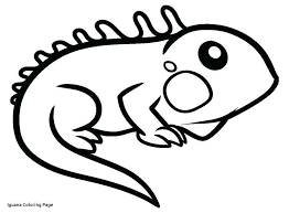 Free Iguana Coloring Pages Awesome Iguana Coloring Pages Cute Easy Animal Drawings Easy Animal Drawings Animal Sketches Easy