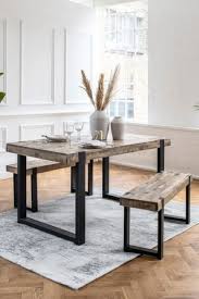 Vidaxl bench 39.4 solid reclaimed wood rustic seat entryway hallway seating. Buy Jefferson Rustic 4 Seater Bench Set From The Bayern Design Online Shop