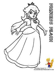 Mario and luigi, princess peach, yoshi, bowser, toad and more. Super Mario Princess Peach Coloring Pages Free Image Download