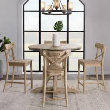 Shop liberty furniture for all 5 piece dining sets. Elements Callista Rustic Round Counter Height 5 Piece Dining Set Royal Furniture Pub Table And Stool Sets