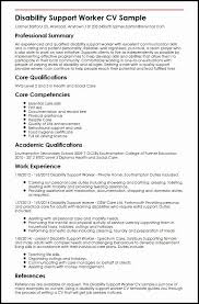 Child Care Provider Resume Example Fresh Disability Support Worker Cv Example Myperfectcv Support Worker Job Resume Examples Resume