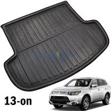 Fit For Mitsubishi Outlander 2014 2017 Rear Trunk Boot Liner Cargo Mat Tray Floor Carpet Mud Kick Protector Boot Liners Mitsubishi Outlander Mitsubishi Outlander 2014