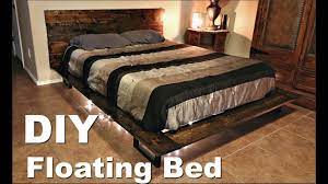Creating do it yourself projects. Diy Modern Floating Bed With Metal Legs Youtube