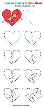 How To Draw A Broken Heart Really Easy Drawing Tutorial Drawing Tutorial Easy Art Drawings Simple Easy Drawings