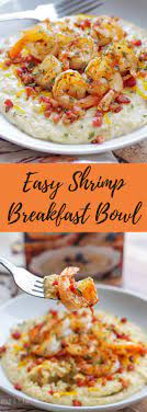 Easy Shrimp Breakfast Bowl Recipe Home And Plate Recipe Breakfast Brunch Recipes Breakfast Bowls Recipe Breakfast Bowls