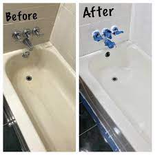 Can bleach damage a bathtub? Bathtub Diy I Spent Days Cleaning Bleaching Oxi Cleaning Clring You Name Weekendproject Diy Bathroom Painting Diy Bathtub Painting Bathtub Bathtub