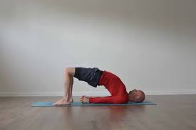 Lie straight on your back on the floor. Setu Bandha Sarvangasana Bridge Pose Yogateket