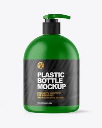 Download Matte Plastic Bottle With Pump Mockup In Bottle Mockups On Yellow Images Object Mockups PSD Mockup Templates