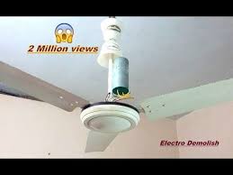 Ceiling Fan Falling To Earth Globe Perfect Example For High Speed Results Destruction Part 13 Hd Youtube