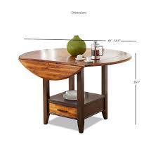 The tables are newly manufactured and are in excellent condition, we have two sets Copper Grove Gladiolus Acacia 42 Inch Counter Height Drop Leaf Table Brown On Sale Overstock 20000800